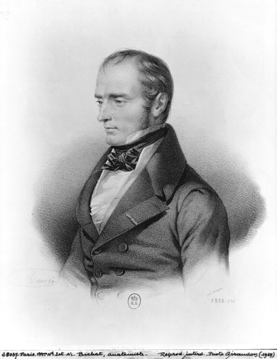 Portrait of Francois Xavier Bichat, engraved by Francois Seraphin Delpech by French School