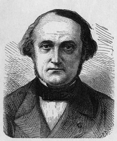 Portrait of François-Clément Sauvage (1812 - 1872), French Engineer and Administrator - in Album of Science; Illustrious Scientists; Great Discoveries 1896 by French School