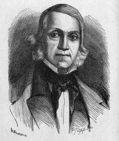 Portrait of François Sudre, inventor of musical telegraphy - in Album of Science; illustrious scholars; Great discoveries 1896 by French School