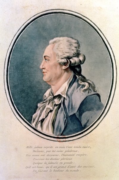 Portrait of Franz Anton Mesmer (1734-1815) the Austrian physician and founder of Mesmerism by French School