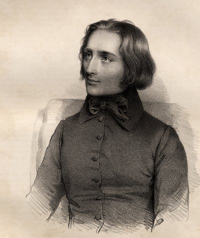 Portrait of Franz Liszt by French School