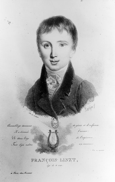 Portrait of Franz Liszt aged 11 by French School