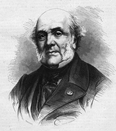 Portrait of Frederic Auguste Demetz (1796-1873), French lawyer, founder of the agricultural colony and penitentiary of Mettray intended to rehabilitate young delinquents. Engraving in Le Monde Illustré n°866 of November 15 by French School