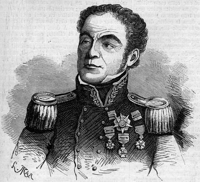 Portrait of General Antonio Lopez de Santa Anna by French School