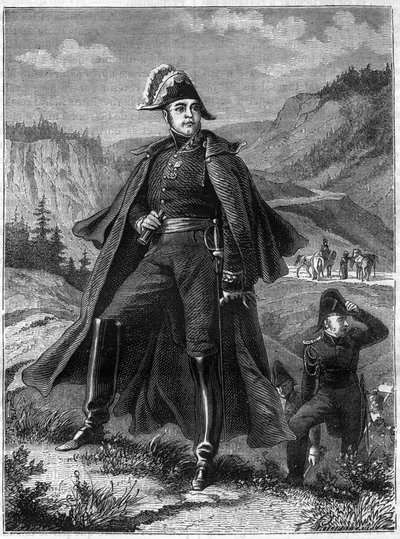 Portrait of General Lecourbe - Claude Joseph Comte Lecourbe, French general (1758-1815) - in Histoire de l