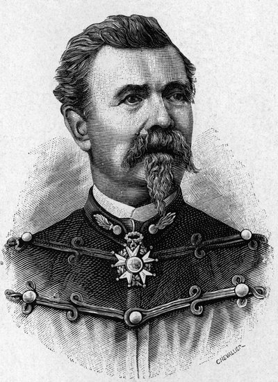 Portrait of General de Reffye - in Album of Science; illustrious scientists; Great discoveries 1896 by French School