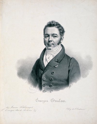 Portrait of George Onslow (1784-1853) by French School