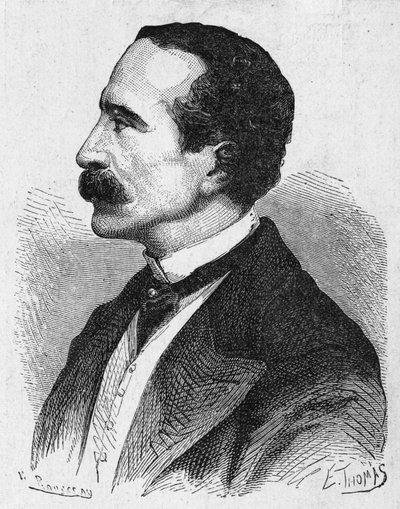 Portrait of Georges Bonelli, the inventor of the typographic telegraph - in Album of Science; illustrious scholars; Great discoveries 1896 by French School