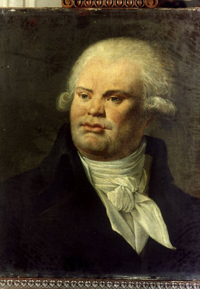 Portrait of Georges Jacques Danton (1759 - 1794). Anonymous painting of the French School. Musee Carnavalet, Paris. by French School