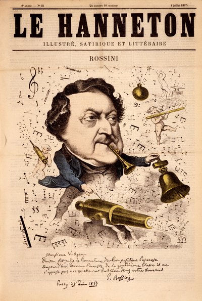 Portrait of Gioacchino Rossini (1792-1868) - in 