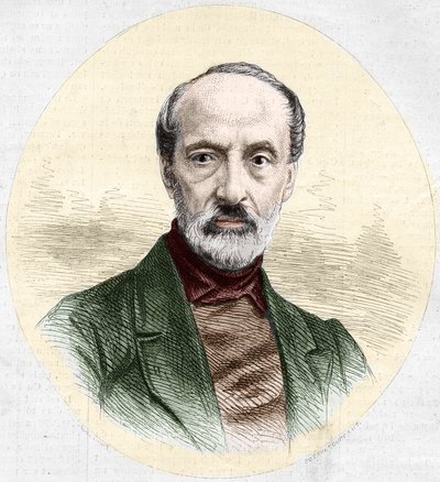 Portrait of Giuseppe Mazzini, Italian politician and nationalist by French School