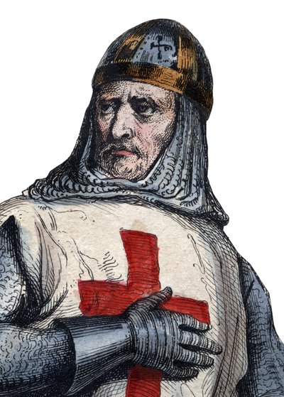 Portrait of Godfrey of Bouillon, Frankish knight, one of the leaders of the First Crusade by French School
