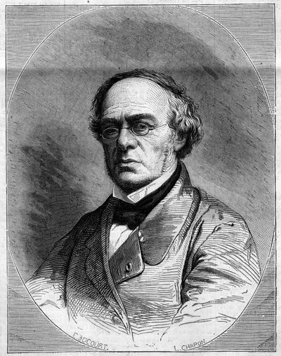 Portrait of Halevy (Jacques Fromental Levy, dit) (1799-1862), French composer. Engraving in 