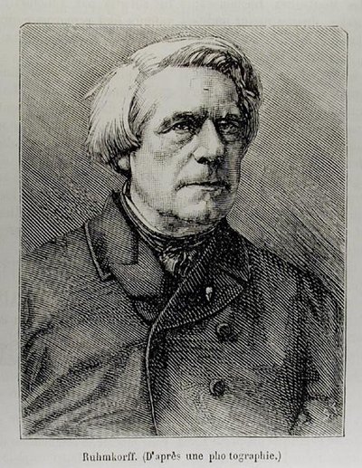 Portrait of Heinrich Daniel Ruhmkorff (1803-77) by French School