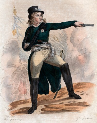 Portrait of Henri du Vergier, comte de La Rochejaquelein (1772-1794), general of the Royalist Vendean insurrection during the French Revolution by French School