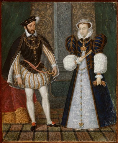 Portrait of Henry II and Catherine de Medici by French School