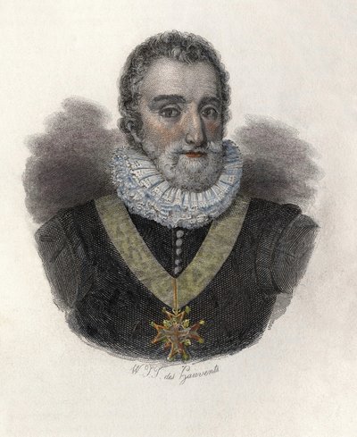 Portrait of Henry IV (1553-1610), King of France and Navarre. In 