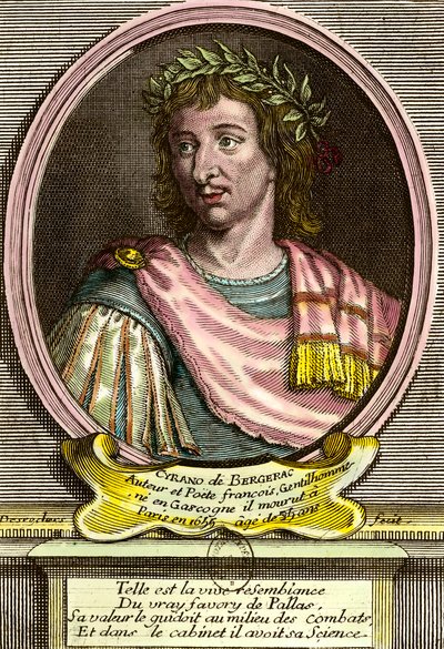 Portrait of Hercules Savinien by Cyrano de Bergerac by French School