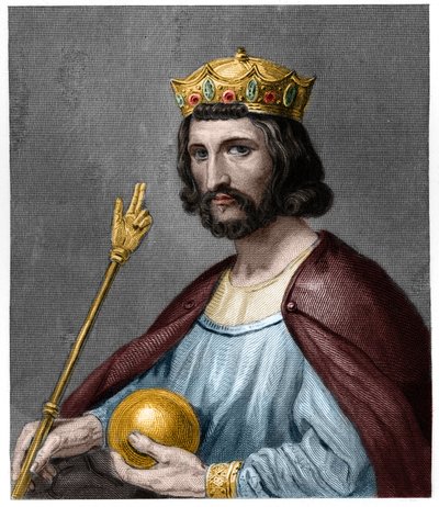 Portrait of Hugues I Capet (c. 941 - 996), Duke of France and then King of France by French School