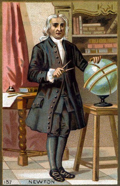 Portrait of Isaac Newton by French School