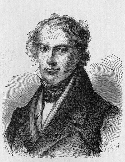 Portrait of J. B. Biot (1774 - 1862), French Physicist - in Album of Science; Illustrious Scientists; Great Discoveries 1896 by French School
