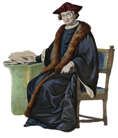 Portrait of Jacques Auguste by Thou by French School