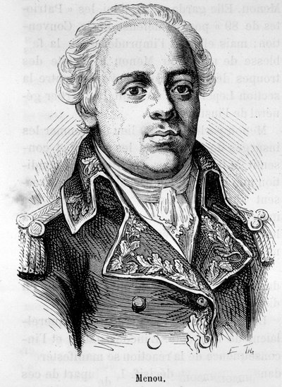 Portrait of Jacques Francois Menou, Baron de Boussay, French General (1750-1810) - in L