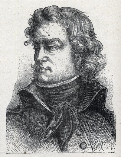 Portrait of Jean Baptiste Camille de Canclaux (1740-1817), French general of the Revolution. Engraving from 1889 by French School