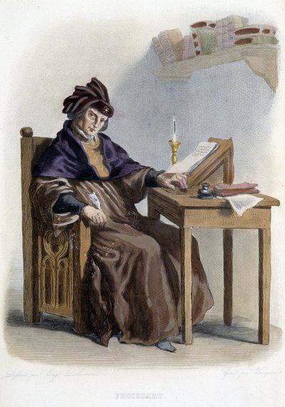 Portrait of Jean Froissart (1337-1404) in 