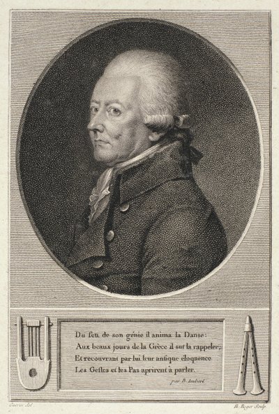 Portrait of Jean Georges Noverre (1727-1810) by French School