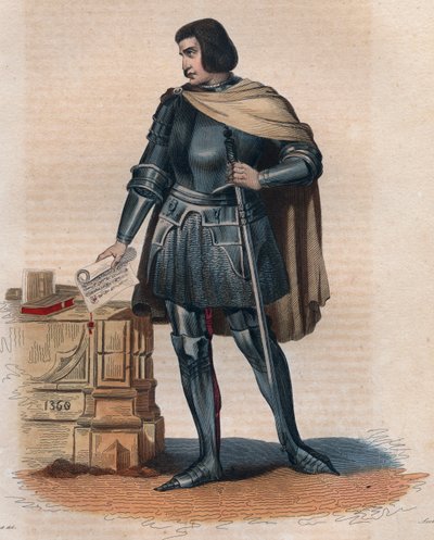 Portrait of Jean Juvenal (Jouvenel) des Ursins (1360-1431), French judge by French School