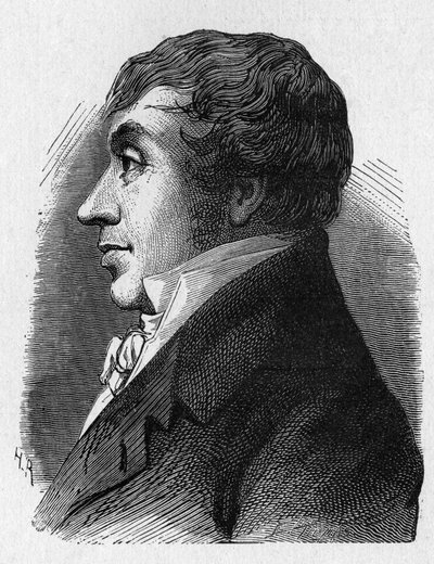 Portrait of Jean Marie Joseph Coutelle (1748-1835), commander of military aerostiers under the Republic - in Album of Science; illustrious scientists; Great Discoveries 1896 by French School