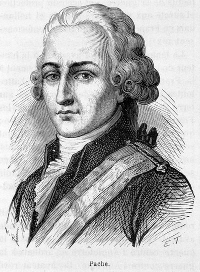 Portrait of Jean Nicolas Pache (1746-1823), French politician who engraved on public monuments the motto of the French Republic: 