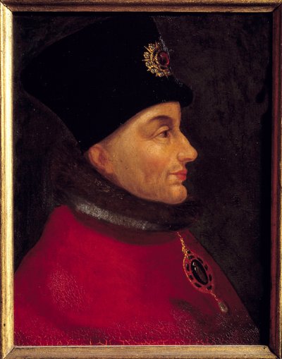 Portrait of Jean Sans Peur, Duke of Burgundy (1371-1419) by French School
