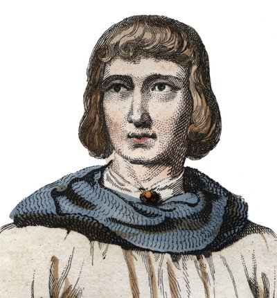 Portrait of Jean de Joinville (1225-1317), chronicler of medieval France by French School