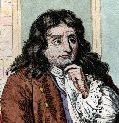 Portrait of Jean de La Fontaine, French fabulist and poet by French School