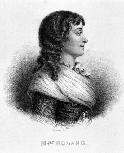 Portrait of Jeanne Marie or Manon Philipon, Madame Roland (1754 - 1793) - in 