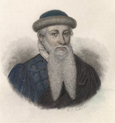 Portrait of Johannes Gensfleisch dit Gutenberg by French School