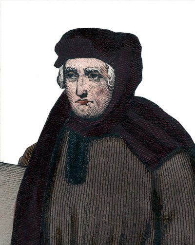 Portrait of John Froissart, French Chronicler by French School