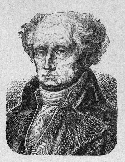 Portrait of Joseph Jerome Simeon (1749-1842), French lawyer and politician. Engraving from 1889 by French School