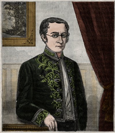 Portrait of Joseph Louis Gay-Lussac (1778-1850), French Chemist - Portrait of Louis-Joseph Gay-Lussac (1778-1850), French Physicist and Chemist - Engraving in 