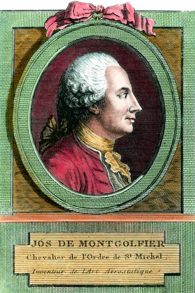 Portrait of Joseph de Montgolfier, Inventor of the Hot Air Balloon by French School