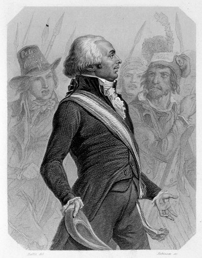 Portrait of Jérôme Pétion de Villeneuve (1756-1794), French politician. In “L