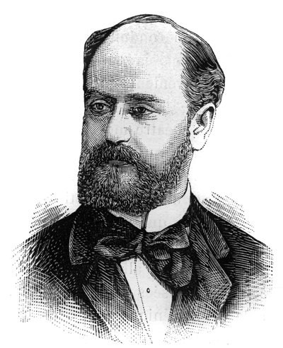 Portrait of Jules Develle (1845-1919), French Politician. Engraving in 