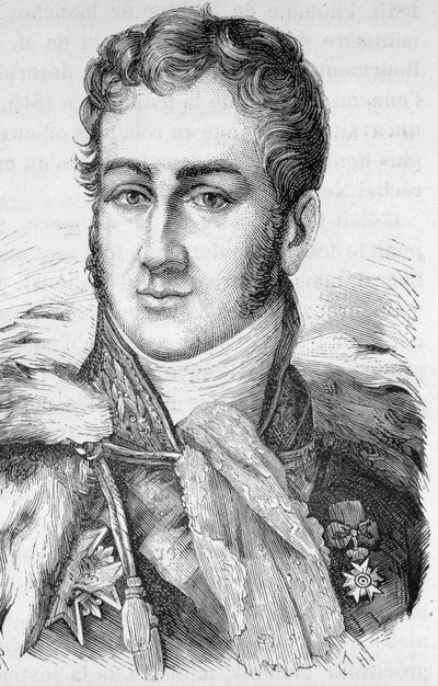 Portrait of Jules de Polignac, French politician (1780-1847) - in “L