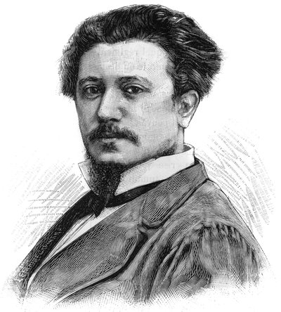 Portrait of Karl Daubigny (1846-1886), French painter. Engraving in Le Monde Illustre, June 5 by French School