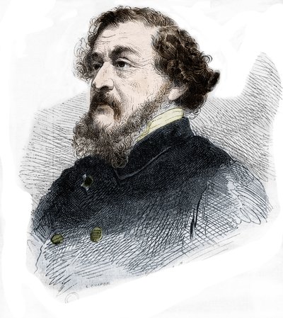Portrait of Leon Gozlan French journalist and novelist by French School