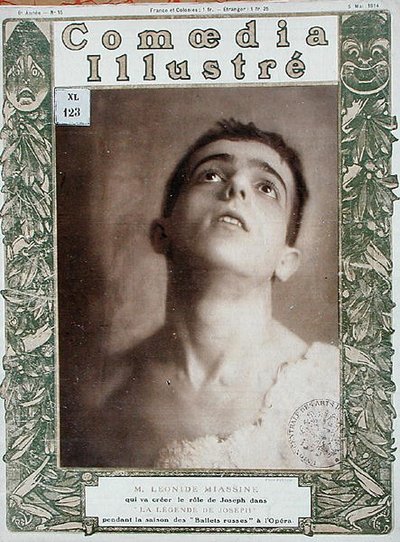 Portrait of Leonid Massine, cover illustration from 