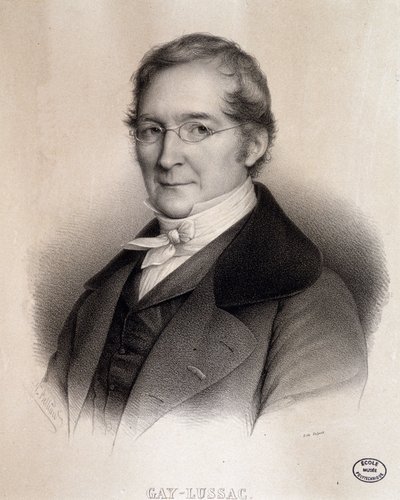 Portrait of Louis-Joseph Gay-Lussac (1778 - 1850), French chemist and physicist. Engraving of the 19th century. Library of the Ecole Polytechnique, Paris by French School
