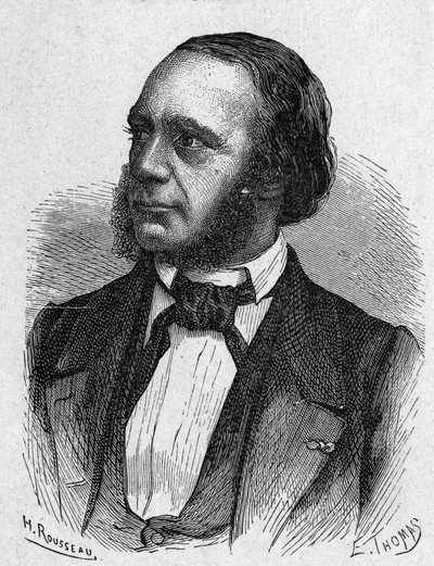 Portrait of Louis Breguet (1804 - 1883), Watchmaker and Inventor of Telegraphy Apparatus - in Album of Science; Illustrious Scientists; Great Discoveries 1896 by French School